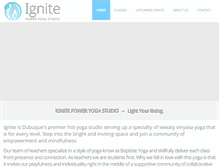 Tablet Screenshot of ignitepoweryogastudio.com